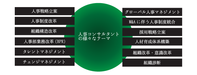 組織人事コンサルタントの様々なテーマ